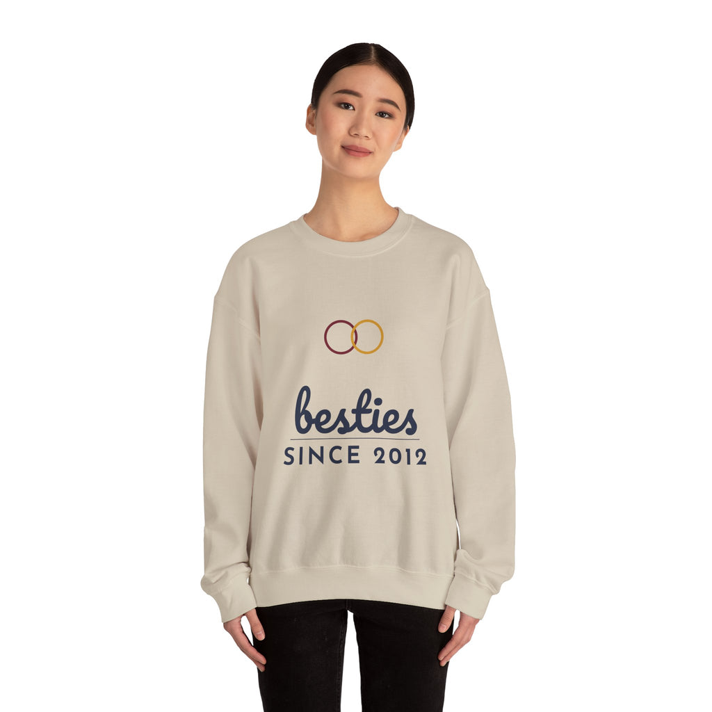 Besties Since Sweatshirt Personalized Year, Matching Best Friend Sweatshirts, Custom Bestie Gift, BFF Sweatshirt with Name and Number