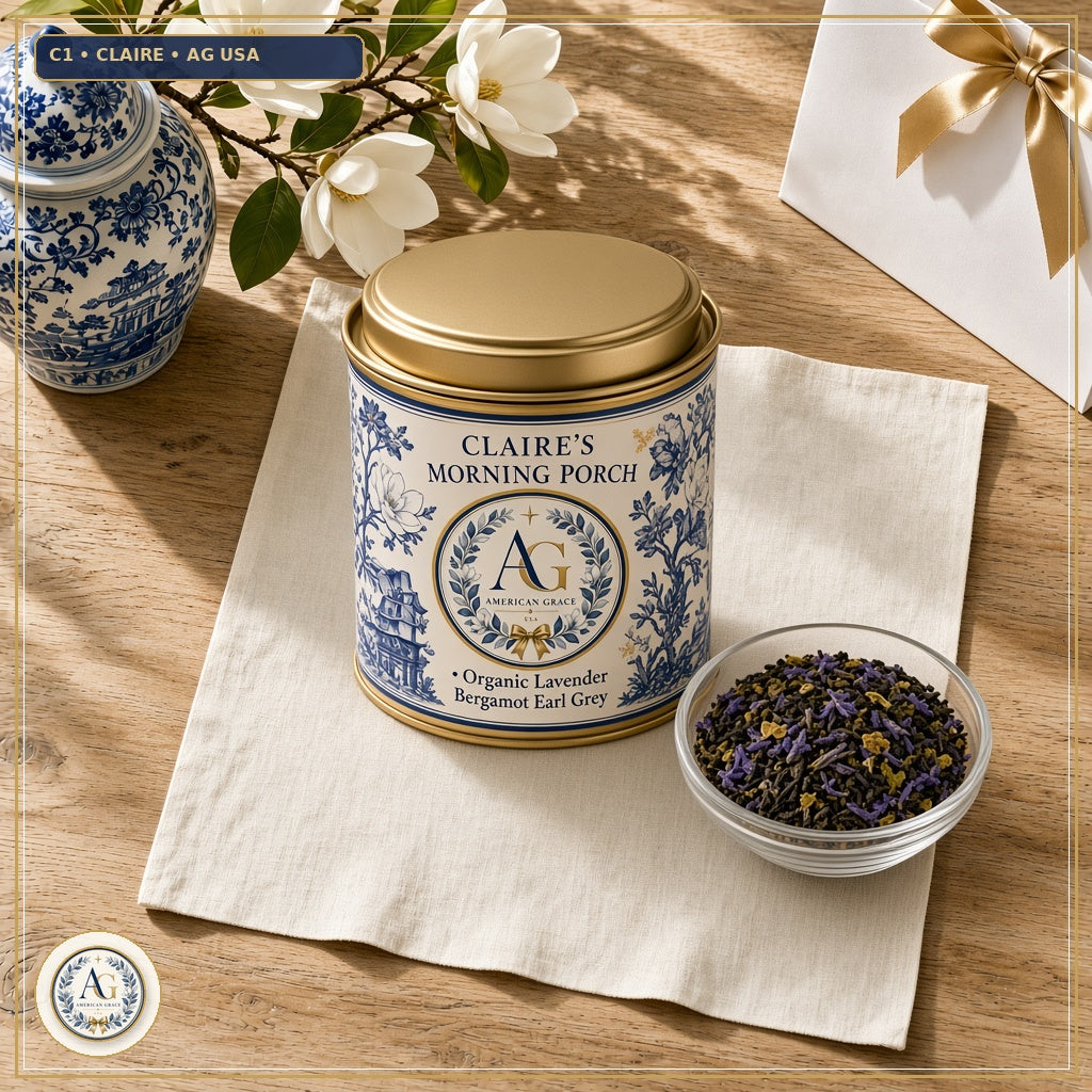 Claire's Morning Porch Blend Tea Tin