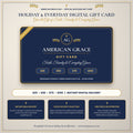 AmericanGraceUSA Holiday & Everyday Digital Gift Card ($25, $50, $75, $100 Instant Digital Delivery)