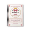 Blessed Mama Proverbs 31 Gratitude & Faith Spiral Notebook Front Cover | American Grace USA