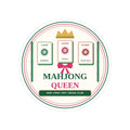 Mahjong Queen Bamboo & Tiles Kiss-Cut Sticker - Front View