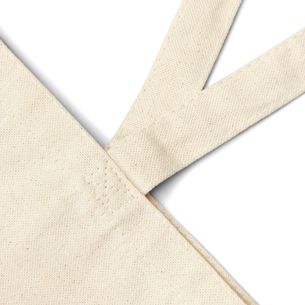 Personalized Booked & Blessed Canvas Tote Bag — Cotton Canvas Weave Detail