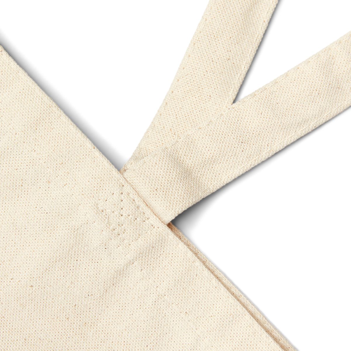 Personalized Booked & Blessed Canvas Tote Bag — Cotton Canvas Weave Detail